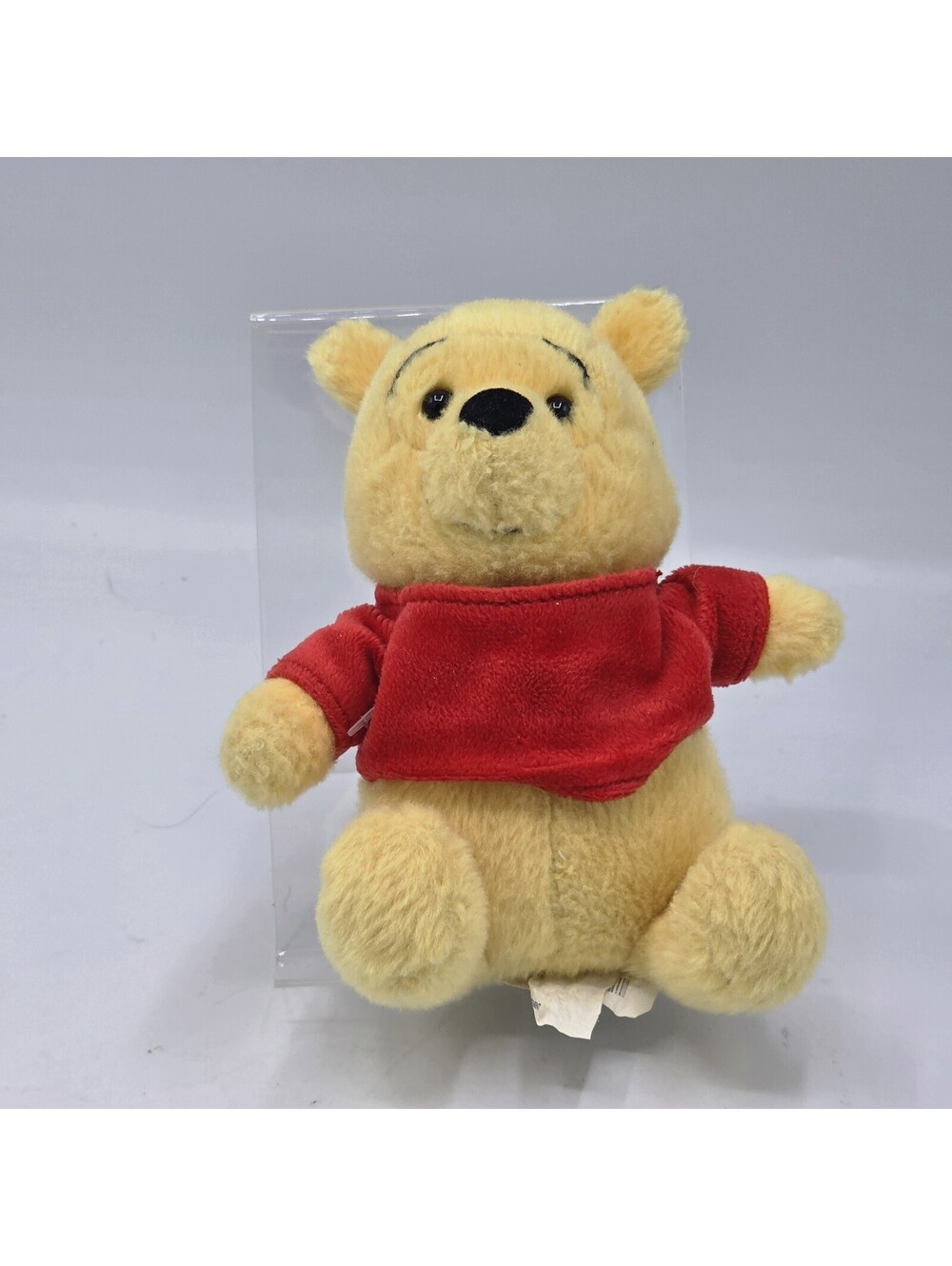 Vintage Disney Store Winnie the Pooh Plush Red Shirt Embroidered Pooh Bear